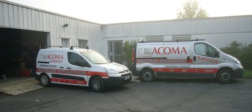 Porte automatique installée par ACOMA en Île-de-France